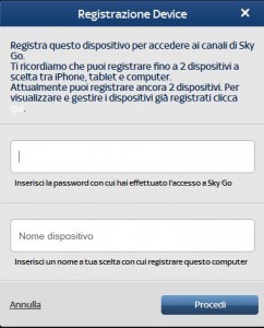 Autorizzazione dispositivo