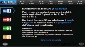 la tv degli ultimi 7 giorni