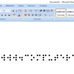 Aggiungere font Braille su Word